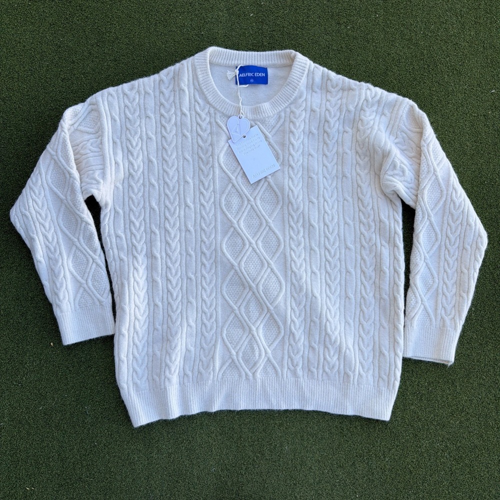 AELFRIC EDEN RETRO 90S CABLE KNIT SWEATER SIZE XXL NWT